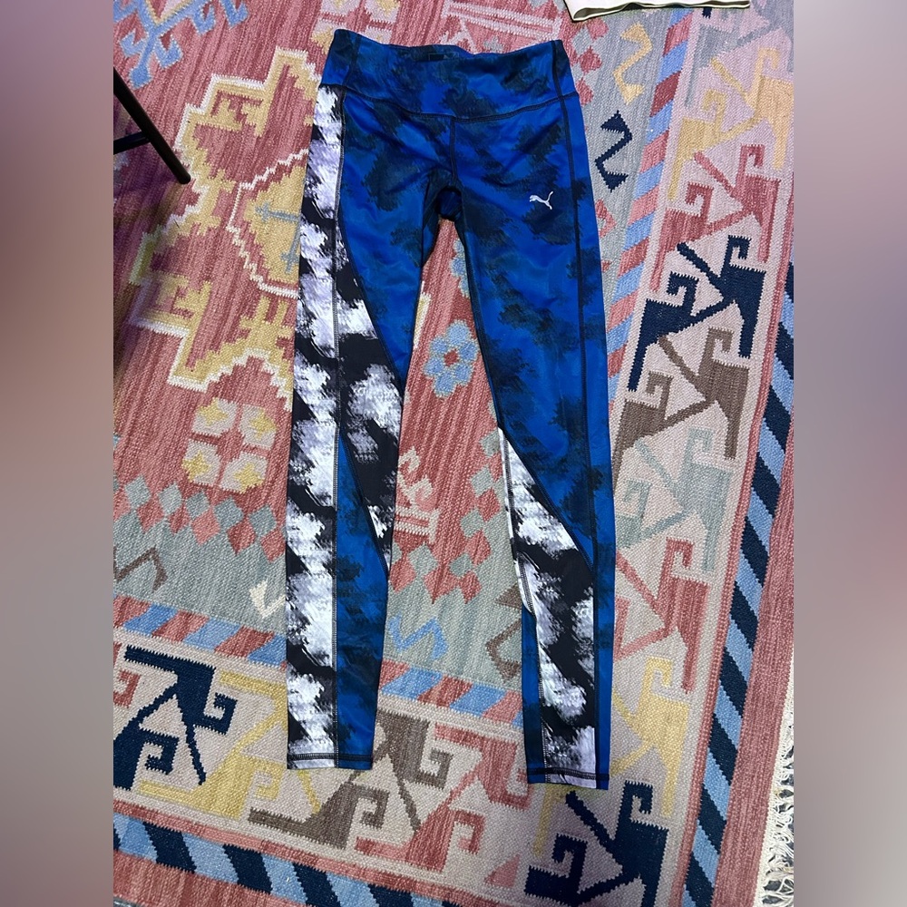 Puma Dynamic Blue and Black Leggings